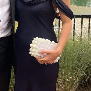 Cult Gaia inspired pearl Clutch